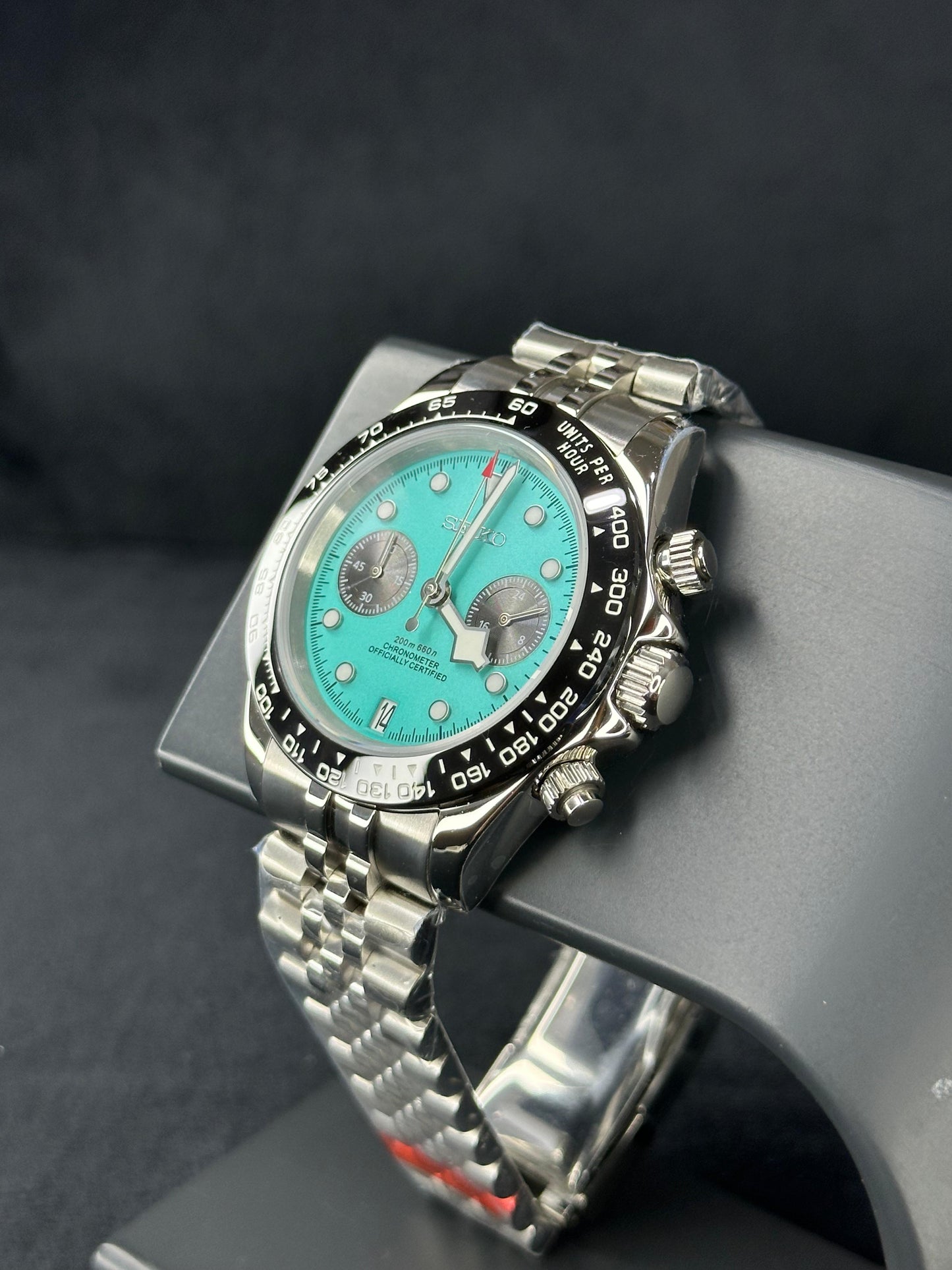 Seiko Mods - Flamingo Blue